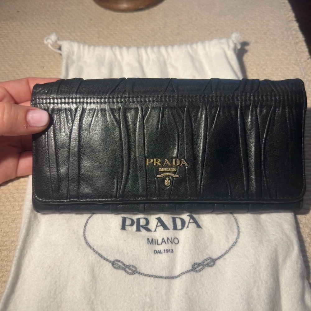 Prada Nappa Continental Wallet